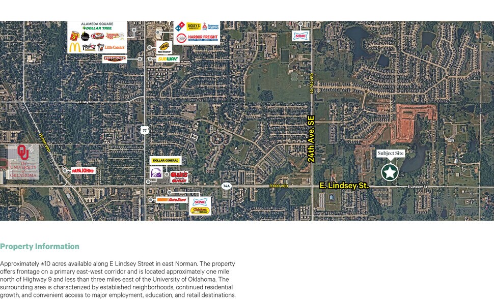 More Photos Of 2965 E Lindsey St, Norman Land For Sale