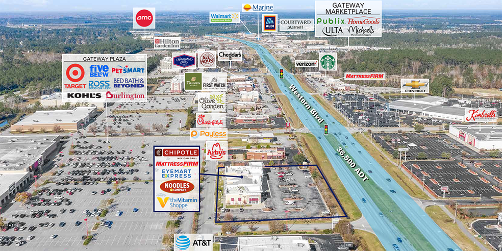 More Photos Of 1305 Western Blvd, Jacksonville Unknown For Lease