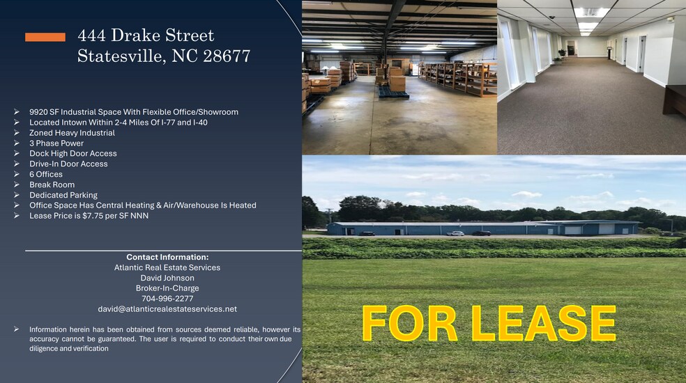 More Photos Of 444 Drake St, Statesville Warehouse For Lease