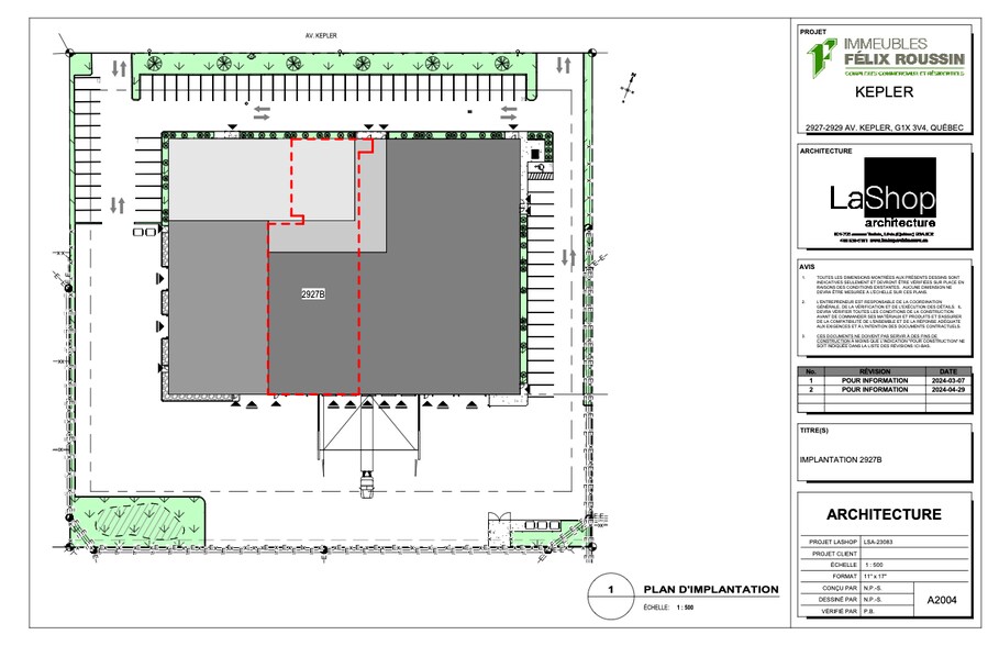 More Photos Of 2927-2929 Av Kepler, Québec Warehouse For Lease