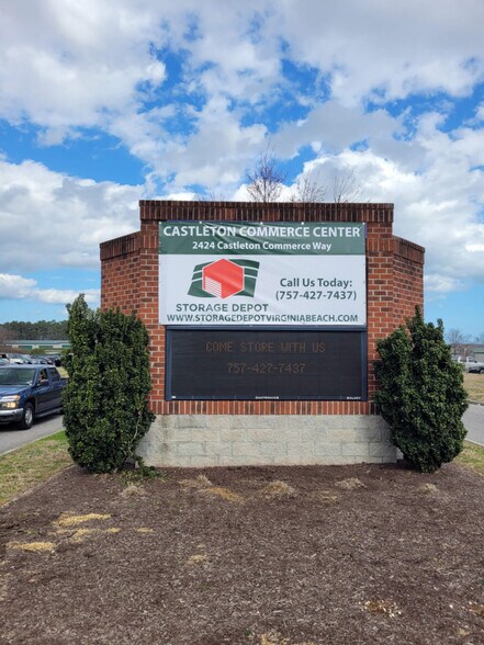 More Photos Of 2424 Castleton Commerce Way, Virginia Beach Self Storage For Lease