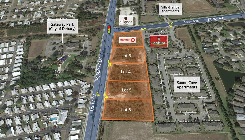 More Photos Of SEC Saxon Blvd @ US 17 - 92, DeBary Land For Sale