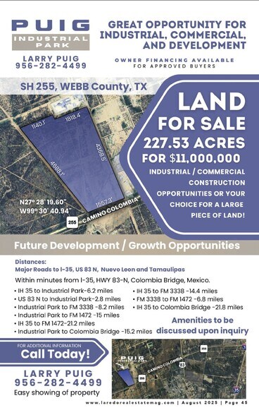 More Photos Of 8209 TX-255, Laredo Land For Sale