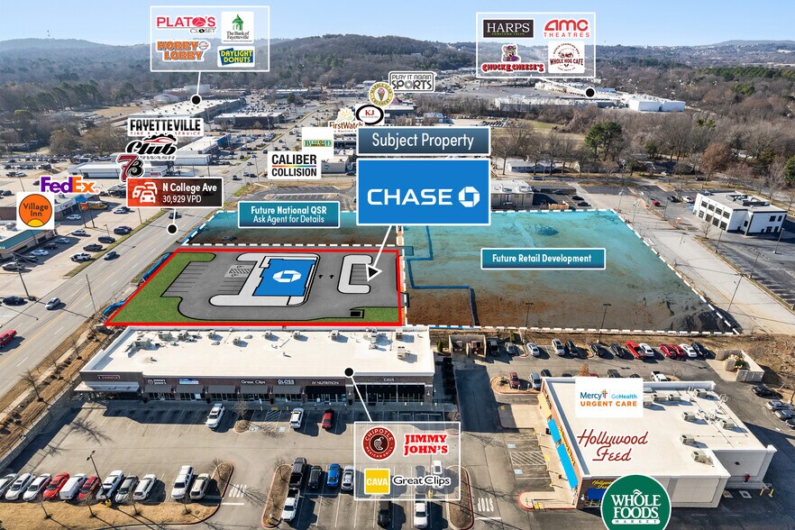 More Photos Of 3373 N College Ave, Fayetteville Bank For Sale