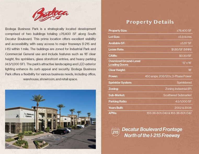 More Photos Of 6001 S Decatur Blvd, Las Vegas Unknown For Lease