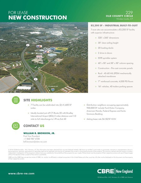 More Photos Of 120 Old County Cir, Windsor Locks Distribution For Lease