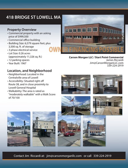 Primary Photo Of 418 Bridge St, Lowell Office For Lease