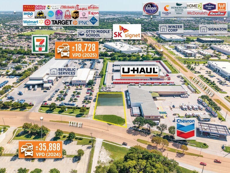 More Photos Of 4120 14th St, Plano Land For Lease