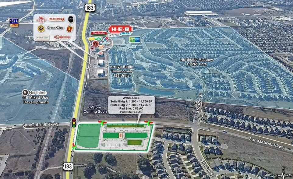 More Photos Of San Gabriel Pkwy & US-183, Leander Land For Sale