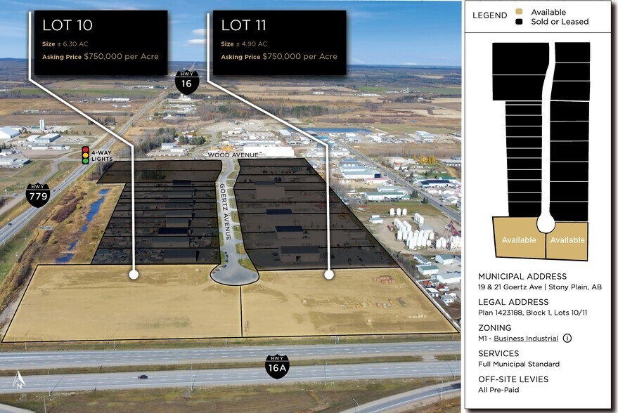 More Photos Of 19-21 Goertz Av, Stony Plain Land For Sale