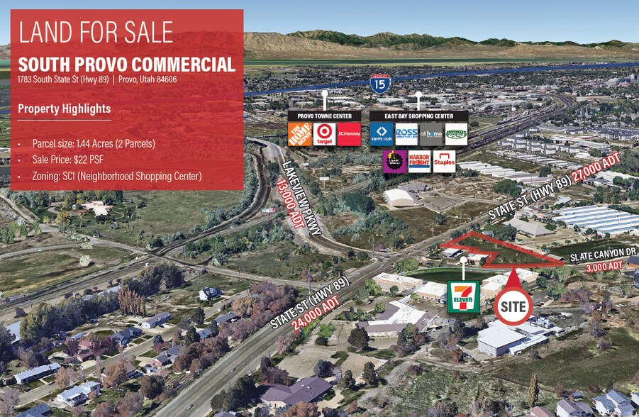 Primary Photo Of 1783 State St, Provo Land For Sale