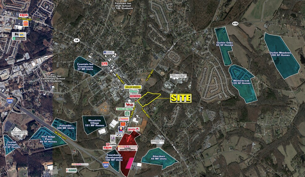 More Photos Of 407-411 S Main St, Fountain Inn Land For Lease