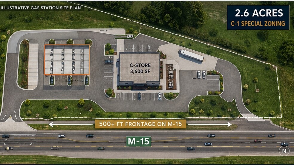 Primary Photo Of 9037 S State Rd, Goodrich Land For Sale