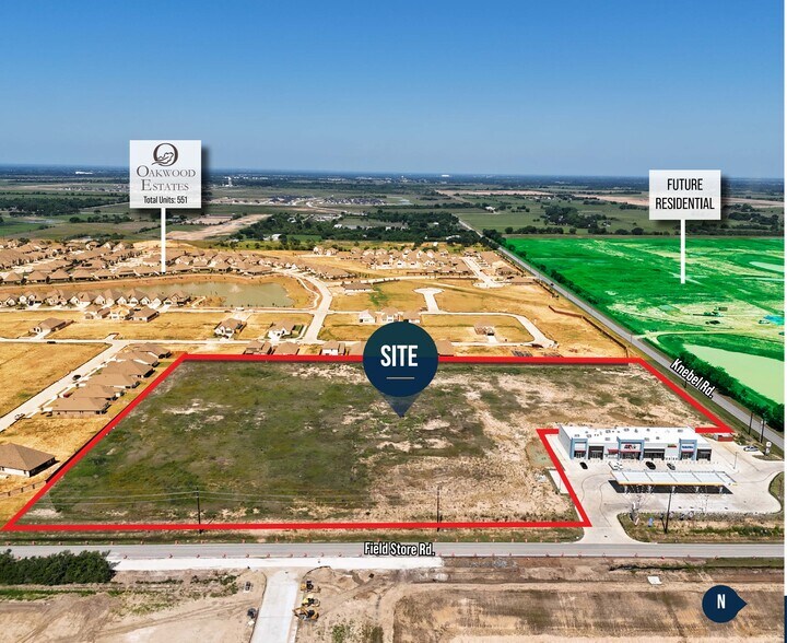 Primary Photo Of SWQ Field Store Road and Knebel Road Rd, Waller Land For Sale