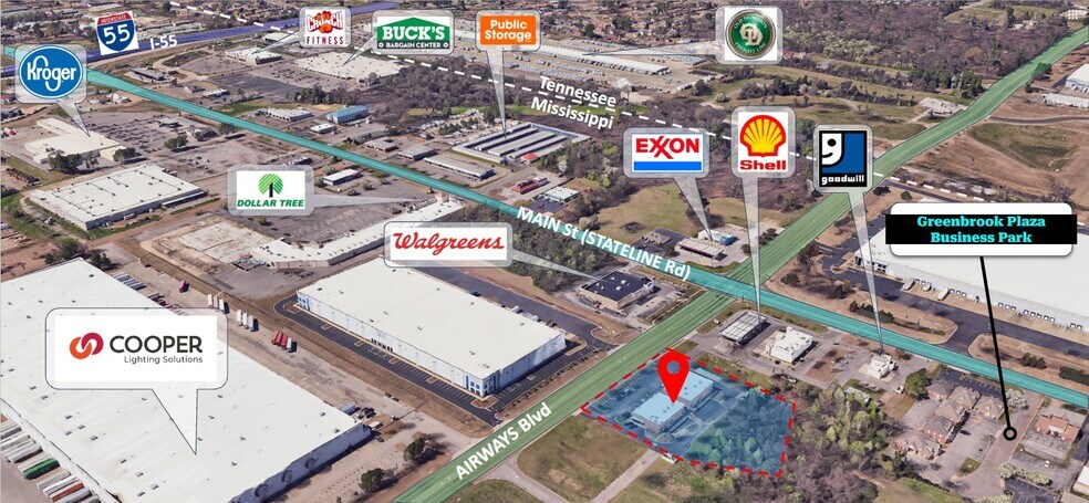 More Photos Of Airways & Stateline, Southaven Unknown For Lease