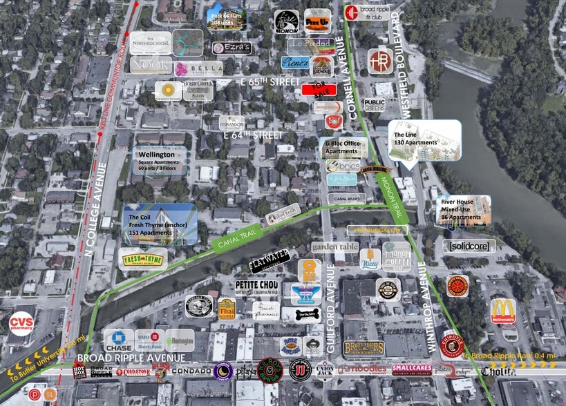 More Photos Of 6420 Cornell Ave, Indianapolis Freestanding For Lease