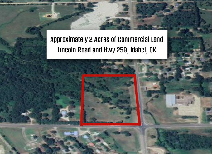 Primary Photo Of E Lincoln Road, Idabel Land For Sale