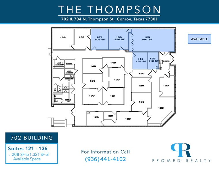 More Photos Of 702 N Thompson St, Conroe Office For Lease