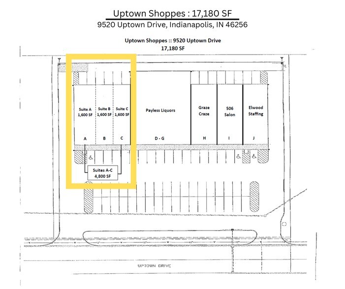 More Photos Of 9520 Uptown Dr, Indianapolis Storefront For Lease