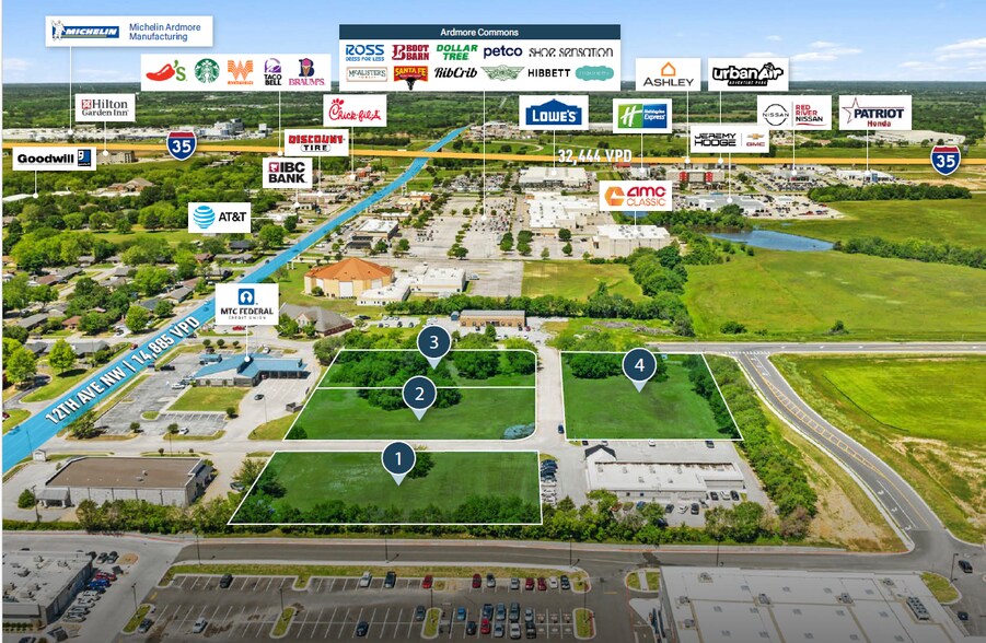 Primary Photo Of 1410 Brookview Dr, Ardmore Land For Sale