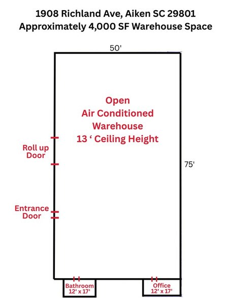 More Photos Of 1908 Richland Ave E, Aiken Industrial For Sale
