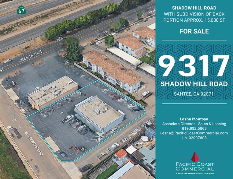 Primary Photo Of 9317 Shadow Hill Rd, Santee Freestanding For Sale