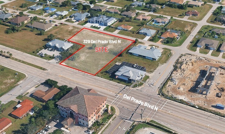 Primary Photo Of 329 Del Prado Blvd N, Cape Coral Land For Sale