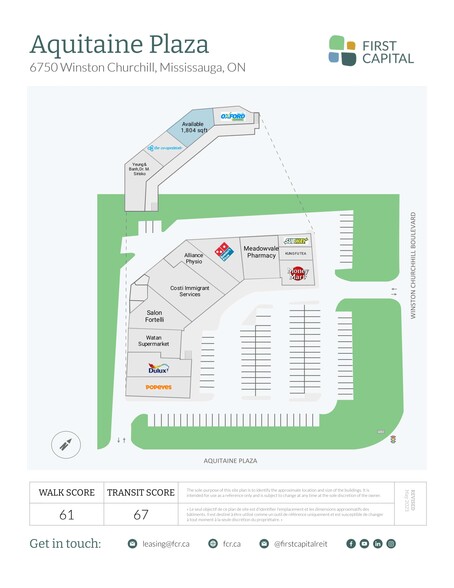 More Photos Of 6750 Winston Churchill Blvd, Mississauga General Retail For Lease