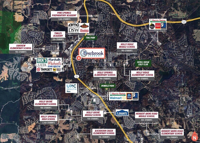 More Photos Of 105 Inglesham Dr, Holly Springs General Retail For Sale