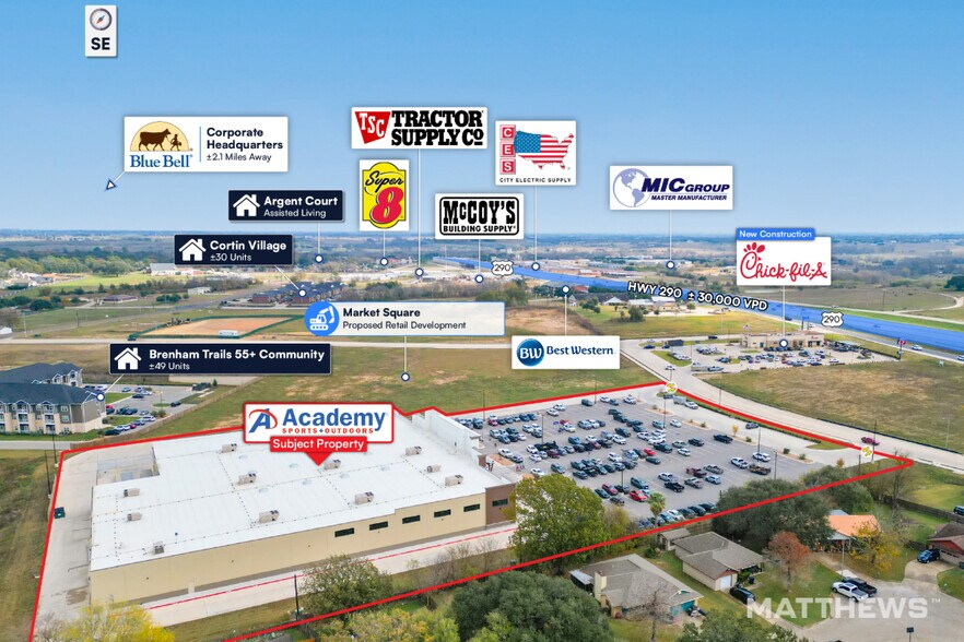 More Photos Of 1041 Nolan St, Brenham General Retail For Sale