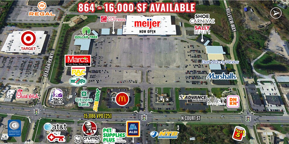 Primary Photo Of 1029-1209 N Court St, Medina General Retail For Lease