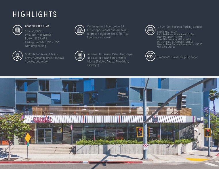 More Photos Of 8500 W Sunset Blvd, Los Angeles Storefront Retail Office For Lease