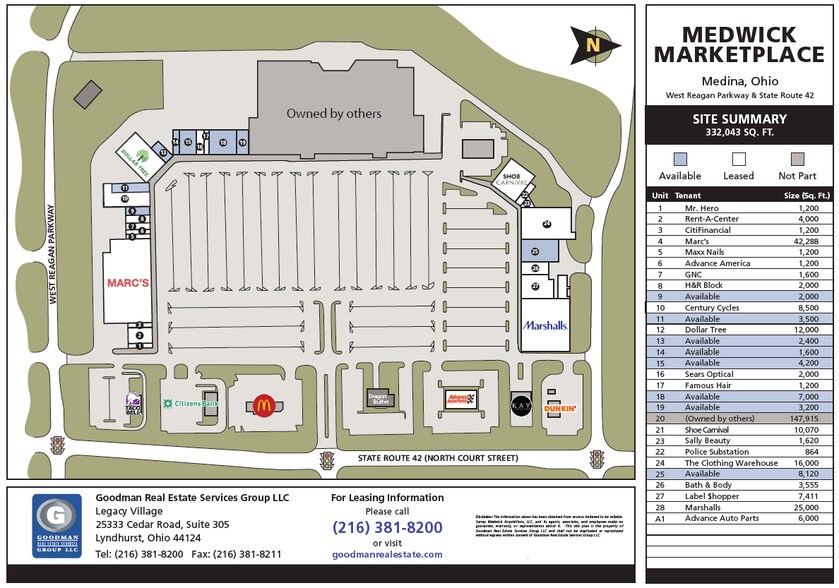 More Photos Of 1029-1209 N Court St, Medina Unknown For Lease