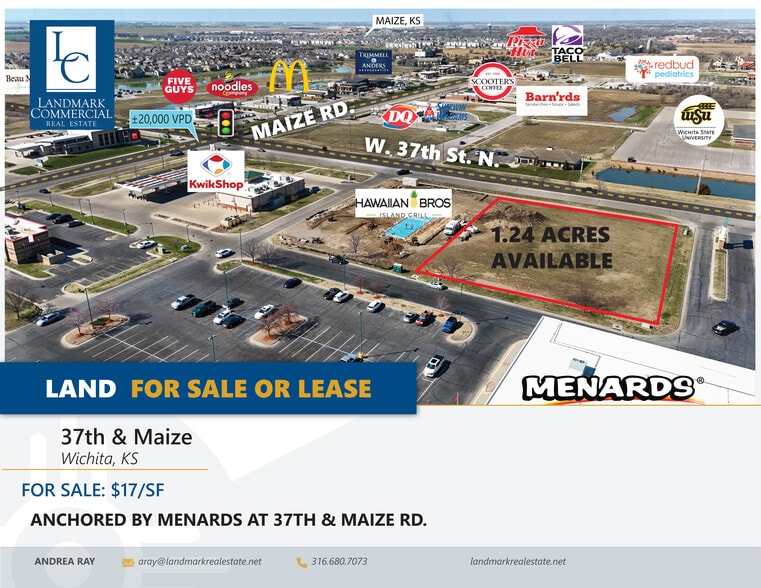 Primary Photo Of West 37th Street North, Wichita Land For Lease