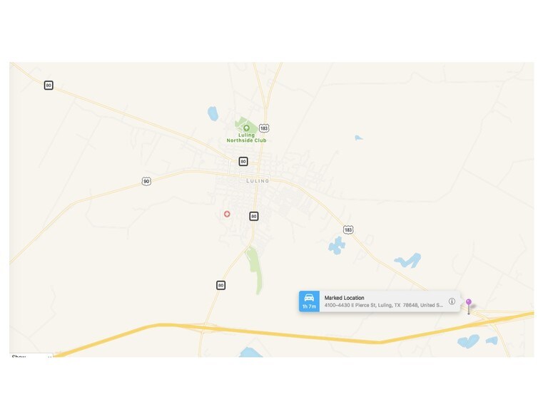 More Photos Of NW Corner Of IH-10 & Hwy 183, Luling Land For Sale