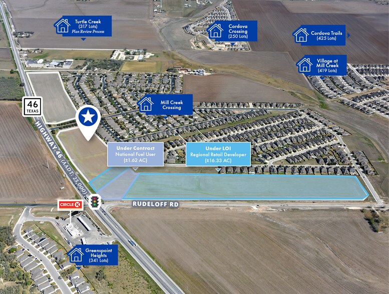 More Photos Of NEC of Highway 46 @ Rudeloff Road, Seguin Land For Sale