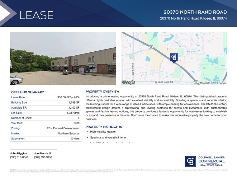 More Photos Of 20370 Rand Rd, Kildeer Storefront For Lease