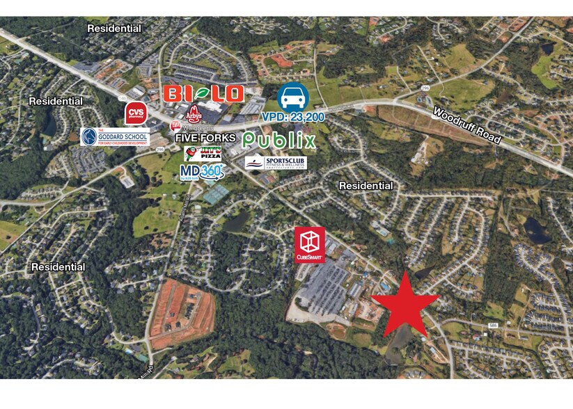 More Photos Of 440-512 Scuffletown Rd, Simpsonville Land For Sale