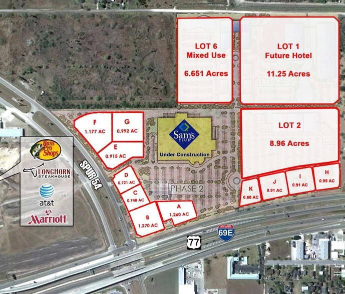 Primary Photo Of Expressway 77 & Spur 54 @ US 83/Spur 54, Harlingen Land For Lease