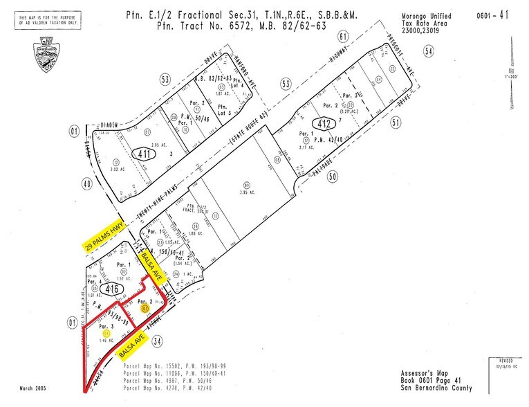More Photos Of 29 Palms Hwy (Hwy 62) & Balsa ave, Yucca Valley Land For Lease