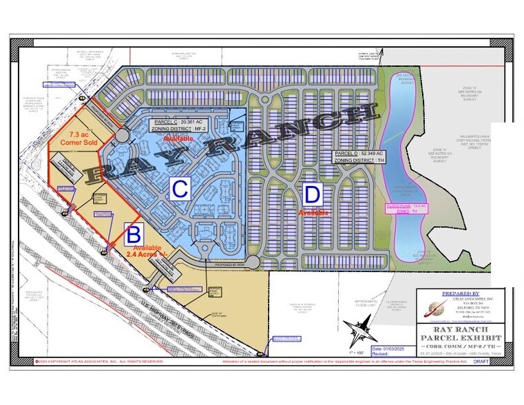 More Photos Of Ensign Road & Hwy 287, Ennis Land For Sale