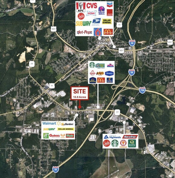 More Photos Of Gilbert Ferry Rd & Covington Ave, Attalla Land For Lease