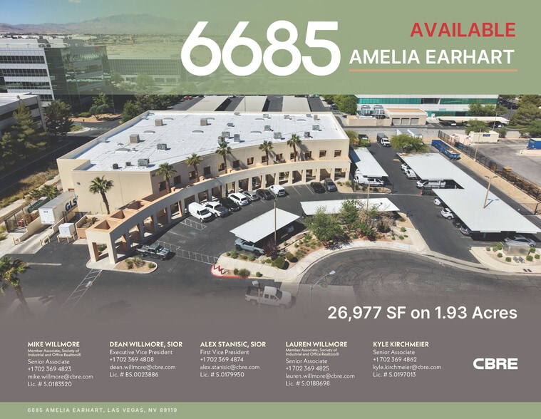 Primary Photo Of 6685 Amelia Earhart Ct, Las Vegas Warehouse For Lease