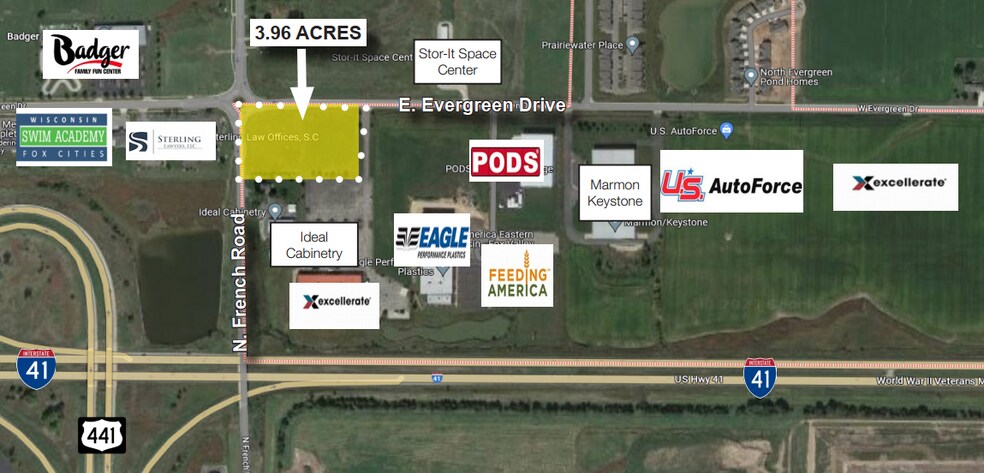 Primary Photo Of Evergreen Dr @ French Road, Little Chute Land For Sale