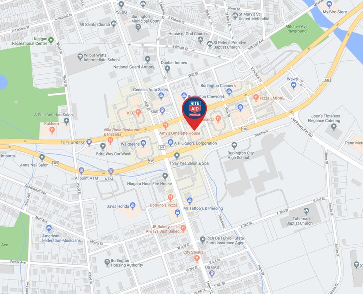 More Photos Of 108 E Route 130 S, Burlington Drugstore For Lease