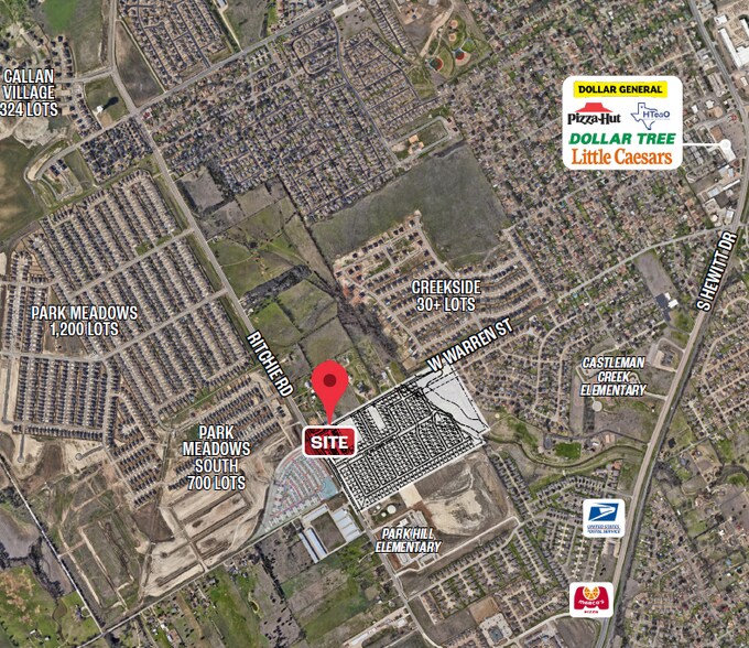 Primary Photo Of SEC Ritchie & W Warren St rd, Hewitt Land For Sale
