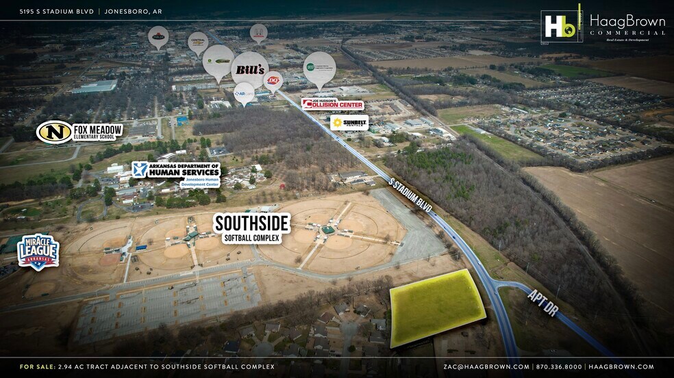 More Photos Of 5195 Stadium Blvd, Jonesboro Land For Sale