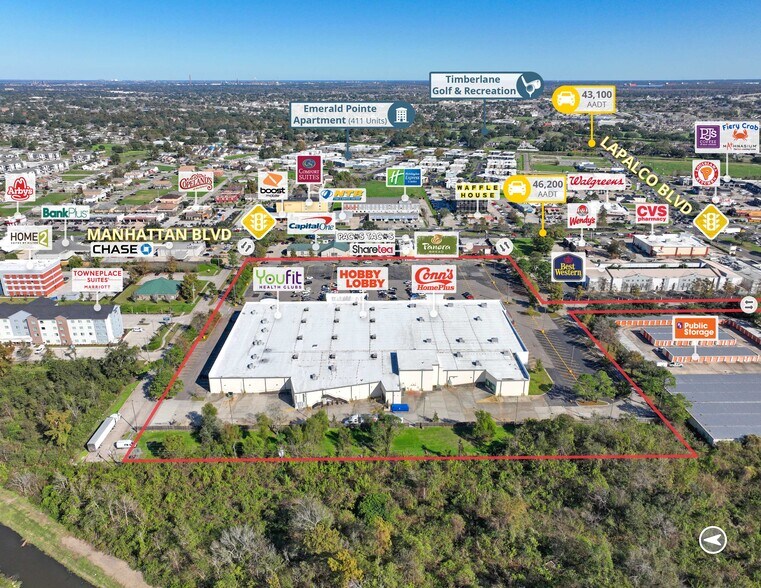 More Photos Of 2424 Manhattan Blvd, Harvey Freestanding For Sale