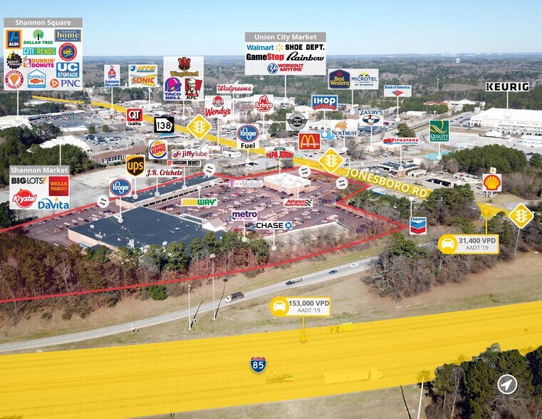 More Photos Of 4550 Jonesboro Rd, Union City Freestanding For Lease