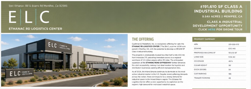 Primary Photo Of SWC Ethanac Rd @ Evans Rd, Menifee Land For Sale